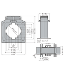 Transformator de curent, ACCURACY SOLID-CORE, FOR Ø85.5MM CABLE. FOR 100X20MM, 80X45MM BUSBARS, 1000A