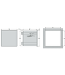 FLUSH-MOUNT LED MULTIMETER, NON EXPANDABLE, 251 ELECTRICAL PARAMETERS, BASIC VERSION, AUXILIARY SUPPLY 100-240VAC / 110-250VDC