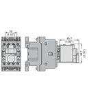 DELAYED Contact auxiliar 1NO + 1NC (PNEUMATIC OPERATION) ON ENERGISATION FOR FRONT CENTRE MOUNTING. SCREW TERMINALS, FOR BF SERIES CONTACTORS, 120S