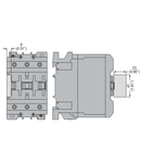 SURGE SUPPRESSOR FOR BF50-BF110 CONTACTORS, FRONT MOUNT. FASTON TERMINALS, 48-125VAC/DC (VARISTOR)