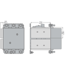FASTON TERMINALS. Contact auxiliarS FOR SIDE MOUNTING, FOR B SERIES CONTACTORS, 2NO+1NC OR 1NO+2NC REVERSIBLE (SPST EA)