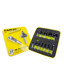 Set de 12 freze profesionale FAMAG coada de 8mm - CLASSIC LINE