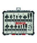 Set de 15 freze de profilat canturi Bosch