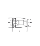 Cheie tubulara de impact Bosch 1/2' 13mm