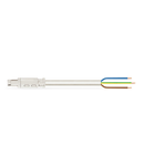 pre-assembled connecting cable; Eca; Socket/open-ended; 3-pole; Cod. A; H05VV-F 3G 1.5 mm²; 3 m; 1,50 mm²; white