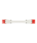 pre-assembled interconnecting cable; Eca; Socket/plug; 3-pole; Cod. P; H05VV-F 3G 2.5 mm²; 5 m; 2,50 mm²; red