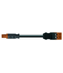 pre-assembled adapter cable; Eca; Socket/plug MIDI; 3-pole; Cod. S; H05VV-F 3 x 1.5 mm²; 3 m; 1,50 mm²; brown