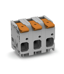 PCB terminal block; lever; 16 mm²; Pin spacing 15 mm; 2-pole; Push-in CAGE CLAMP®; 16,00 mm²; gray