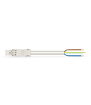 pre-assembled connecting cable; Eca; Plug/open-ended; 3-pole; Cod. A; 3 m; 1,00 mm²; white