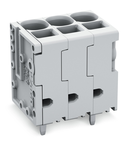 PCB terminal block; 6 mm²; Pin spacing 7.5 mm; 4-pole; Push-in CAGE CLAMP®; 6,00 mm²; gray