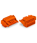 2-conductor female connector; Locking lever; 2.5 mm²; Pin spacing 5.08 mm; 10-pole; 2,50 mm²; orange