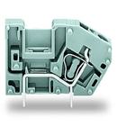 Stackable PCB terminal block; with commoning option; 2.5 mm²; Pin spacing 5 mm; 1-pole; CAGE CLAMP®; 2,50 mm²; gray