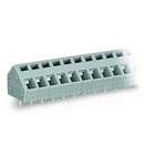 PCB terminal block; 2.5 mm²; Pin spacing 5/5.08 mm; 9-pole; CAGE CLAMP®; commoning option; 2,50 mm²; gray