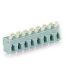 PCB terminal block; push-button; 2.5 mm²; Pin spacing 7.5/7.62 mm; 7-pole; CAGE CLAMP®; commoning option; 2,50 mm²; gray