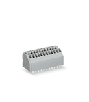 PCB terminal block; push-button; 0.5 mm²; Pin spacing 2.5 mm; 10-pole; Push-in CAGE CLAMP®; 0,50 mm²; gray