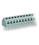 PCB terminal block; 2.5 mm²; Pin spacing 5/5.08 mm; 6-pole; suitable for Ex-e applications; CAGE CLAMP®; commoning option; 2,50 mm²; light gray