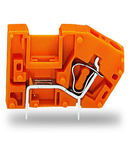 Stackable PCB terminal block; with commoning option; 2.5 mm²; Pin spacing 5.08 mm; 1-pole; CAGE CLAMP®; 2,50 mm²; orange