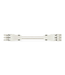 pre-assembled interconnecting cable; Eca; Socket/plug; 3-pole; Cod. A; H05VV-F 3G 2.5 mm²; 12 m; 2,50 mm²; white