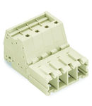 1-conductor male connector; 100% protected against mismating; 10 mm²; Pin spacing 7.62 mm; 5-pole; 10,00 mm²; light gray