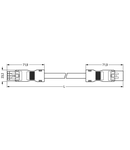 pre-assembled interconnecting cable; Eca; Socket/plug; 4-pole; Cod. B; Control cable 4 x 1.0 mm²; 2 m; 1,00 mm²; gray