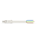 pre-assembled connecting cable; Eca; Socket/open-ended; 3-pole; Cod. A; H05VV-F 3G 1.5 mm²; 2 m; 1,50 mm²; white