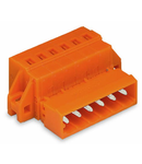 1-conductor male connector; clamping collar; 2.5 mm²; Pin spacing 5.08 mm; 14-pole; 2,50 mm²; orange