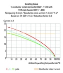 THR male header; 1.0 mm Ø solder pin; straight; Pin spacing 3.5 mm; 10-pole; light gray