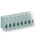 PCB terminal block; push-button; 2.5 mm²; Pin spacing 7.5 mm; 4-pole; CAGE CLAMP®; 2,50 mm²; gray