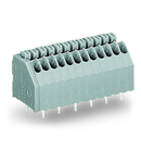 PCB terminal block; push-button; 0.5 mm²; Pin spacing 2.5 mm; 18-pole; Push-in CAGE CLAMP®; 0,50 mm²; gray