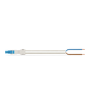 pre-assembled connecting cable; Eca; Socket/open-ended; 2-pole; Cod. I; H05Z1Z1-F 2 x 1,50 mm²; 5 m; 1,50 mm²; blue