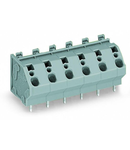 PCB terminal block; 4 mm²; Pin spacing 10 mm; 6-pole; CAGE CLAMP®; commoning option; 4,00 mm²; gray