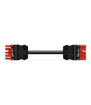 pre-assembled interconnecting cable; Eca; Socket/plug; 5-pole; Cod. P; H05VV-F 5G 2.5 mm²; 8 m; 2,50 mm²; red