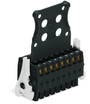 1-conductor female connector, 2-row; 100% protected against mismating; Levers; Strain relief plate; direct marking; 1.5 mm²; Pin spacing 3.5 mm; 18-pole; 1,50 mm²; black