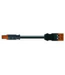 pre-assembled adapter cable; Eca; Socket/plug MIDI; 3-pole; Cod. S; 3 m; 1,50 mm²; brown