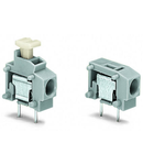 Stackable PCB terminal block; push-button; 1.5 mm²; Pin spacing 5/5.08 mm; 1-pole; Push-in CAGE CLAMP®; 1,50 mm²; gray