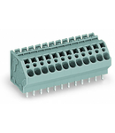 PCB terminal block; 4 mm²; Pin spacing 5 mm; 12-pole; CAGE CLAMP®; commoning option; 4,00 mm²; gray