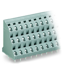 Triple-deck PCB terminal block; 2.5 mm²; Pin spacing 7.5 mm; 3 x 4-pole; CAGE CLAMP®; 2,50 mm²; gray