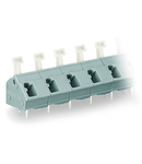 PCB terminal block; push-button; 2.5 mm²; Pin spacing 10/10.16 mm; 12-pole; CAGE CLAMP®; commoning option; 2,50 mm²; gray