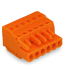 1-conductor female plug; 2.5 mm²; Pin spacing 5.08 mm; 17-pole; 2,50 mm²; orange