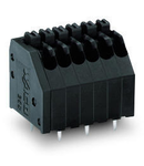 THR PCB terminal block; push-button; 0.5 mm²; Pin spacing 2.5 mm; 3-pole; Push-in CAGE CLAMP®; 0,50 mm²; black