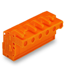 1-conductor female plug; angled; 2.5 mm²; Pin spacing 7.62 mm; 3-pole; 2,50 mm²; orange