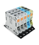 Set; with 50 mm² high-current tbs; with fixing flanges; 50 mm²; POWER CAGE CLAMP; 50,00 mm²; multicoloured