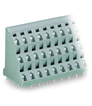 Triple-deck PCB terminal block; 2.5 mm²; Pin spacing 7.5 mm; 3 x 12-pole; CAGE CLAMP®; 2,50 mm²; gray
