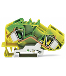 2-conductor ground terminal block; 16 mm²; suitable for Ex e II applications; center marking; for DIN-rail 35 x 15 and 35 x 7.5; CAGE CLAMP®; 16,00 mm²; green-yellow