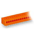 PCB terminal block; 1.5 mm²; Pin spacing 3.81 mm; 3-pole; PUSH WIRE®; 1,50 mm²; orange
