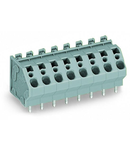 PCB terminal block; 4 mm²; Pin spacing 7.5 mm; 9-pole; CAGE CLAMP®; commoning option; 4,00 mm²; gray