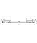 pre-assembled interconnecting cable; Eca; Socket/plug; 3-pole; Cod. S; H05VV-F 3 x 1.5 mm²; 2 m; 1,50 mm²; brown