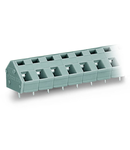 PCB terminal block; 2.5 mm²; Pin spacing 7.5/7.62 mm; 2-pole; CAGE CLAMP®; commoning option; 2,50 mm²; gray