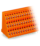 Triple-deck PCB terminal block; 2.5 mm²; Pin spacing 5.08 mm; 3 x 6-pole; CAGE CLAMP®; 2,50 mm²; orange