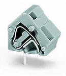 Stackable PCB terminal block; 2.5 mm²; Pin spacing 10/10.16 mm; 1-pole; CAGE CLAMP®; commoning option; 2,50 mm²; light gray